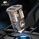 XO CC49 Transparent Design Dual USB 2.4A Car Charger