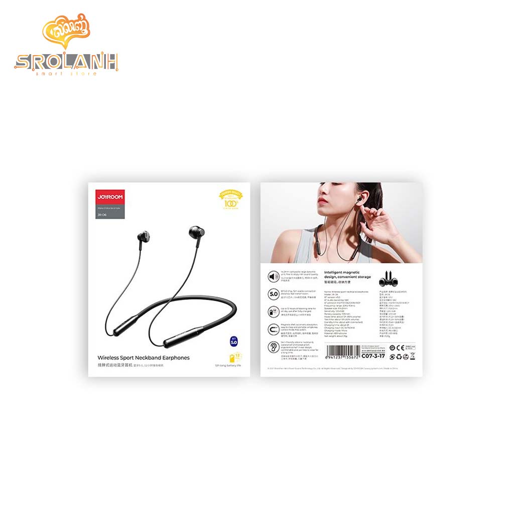 Joyroom Wireless Sport Neckband Earphones JR-D6