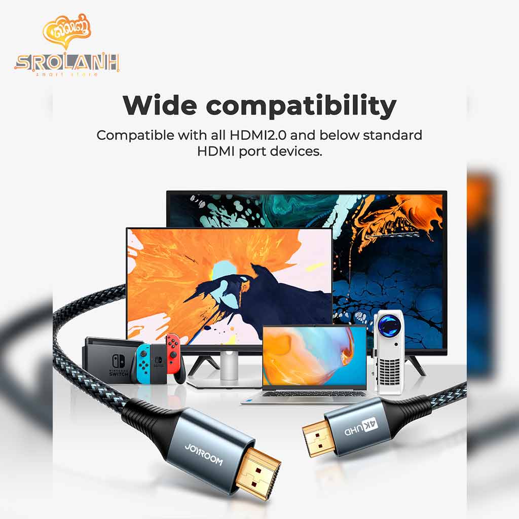 Joyroom HDMI to HDMI Cable (4K@60Hz) 2m SY-20H1