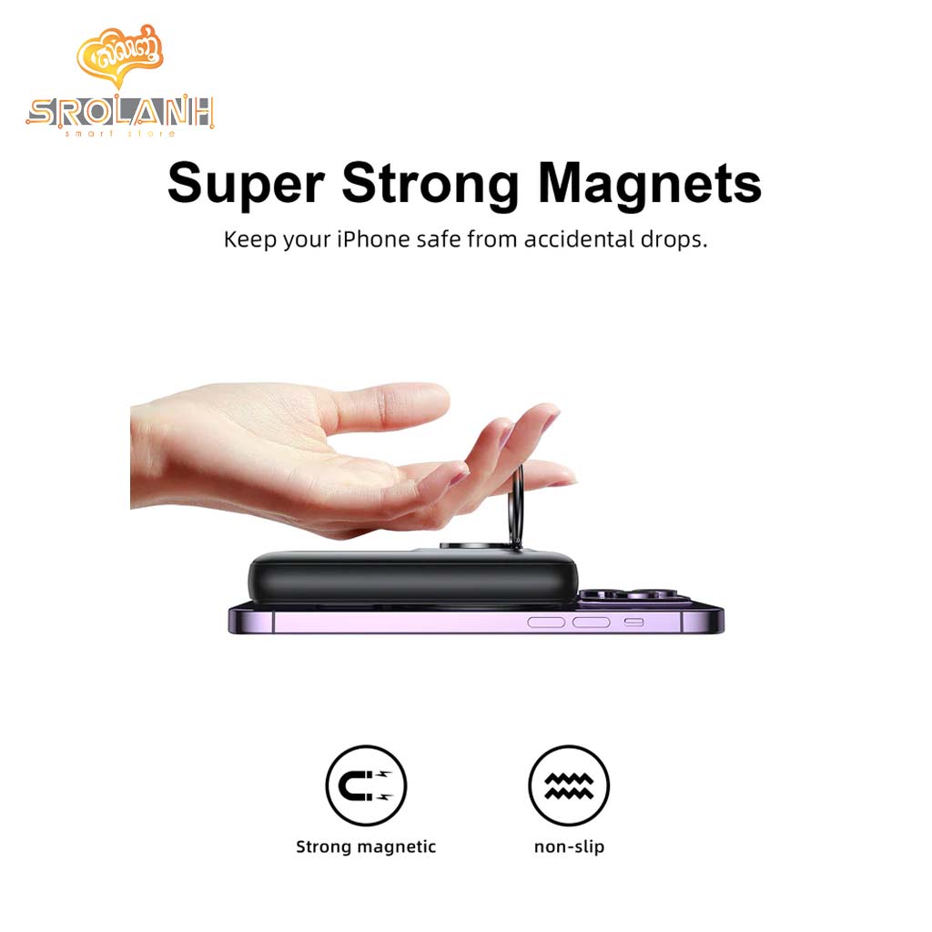 Joyroom 20W Magnetic Wireless Power Bank with Ring Holder 10000mAh JR-W050