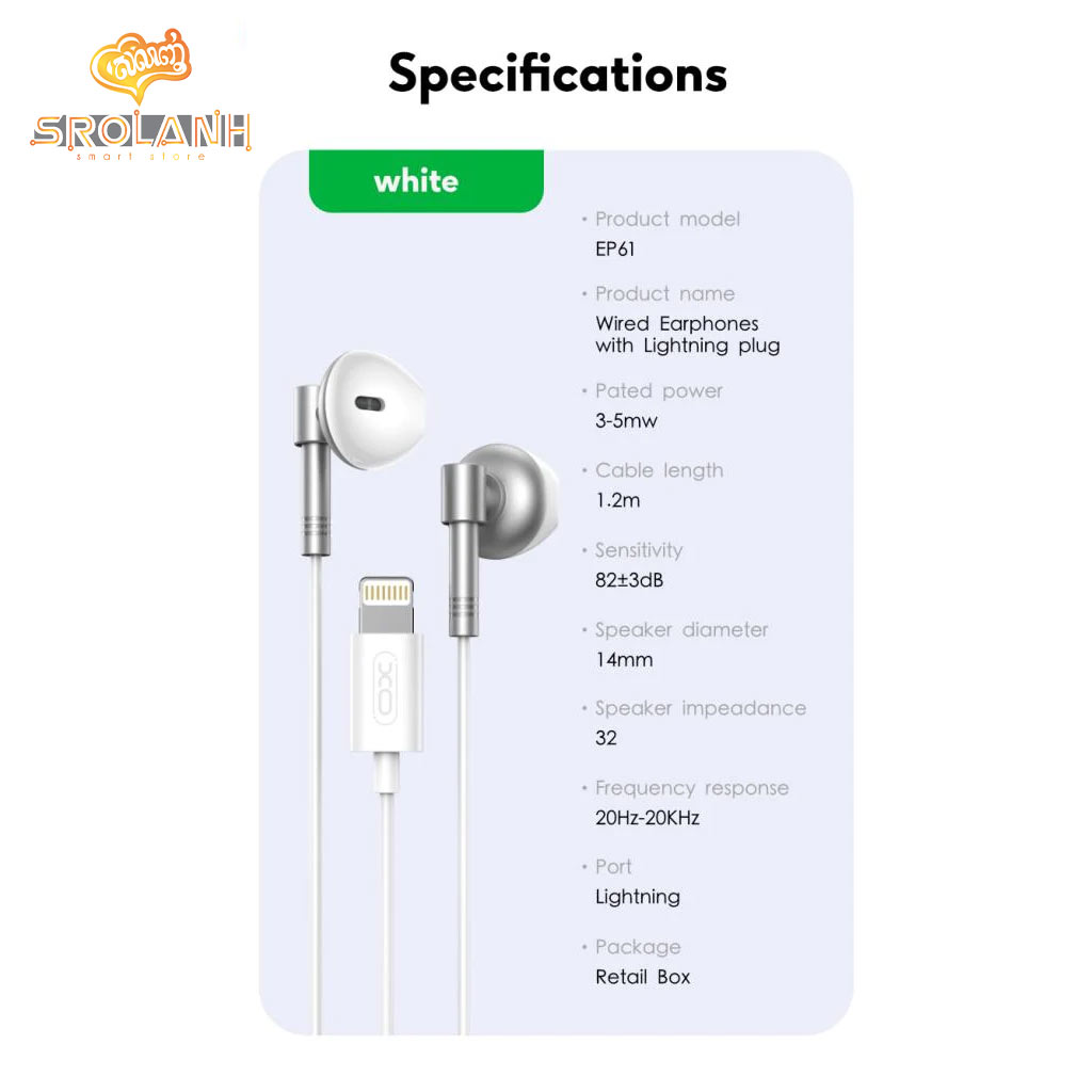 XO EP61 TRANSSION Bluetooth Connection Lighting zglat ear