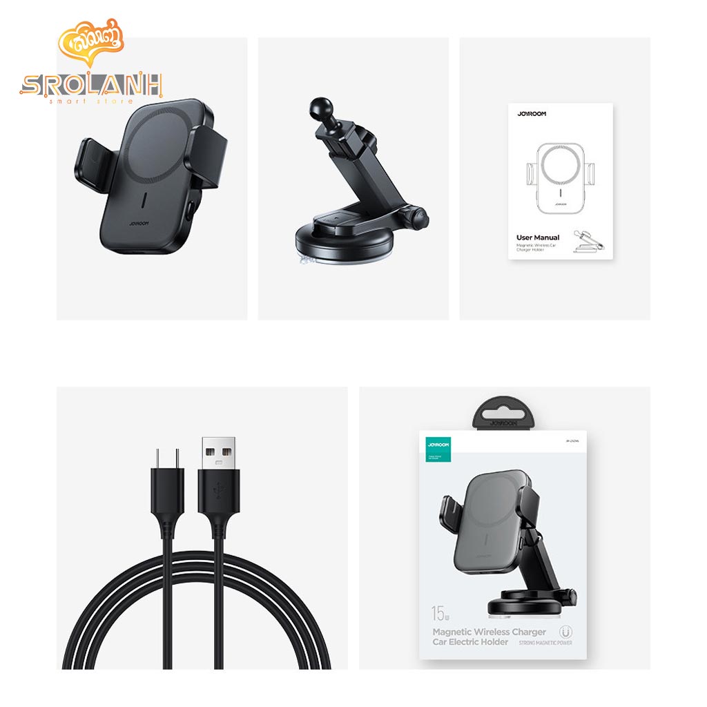 Joyroom Magnetic Wireless Car Charger Holder (Dashboard) JR-ZS295