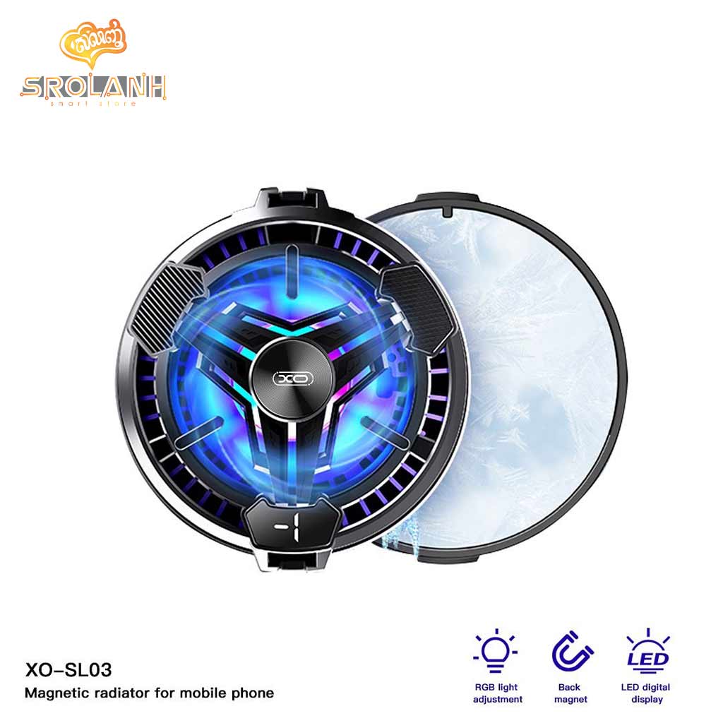 XO SL03 Magnetic suction+clamp, temperature display, with color light radiator