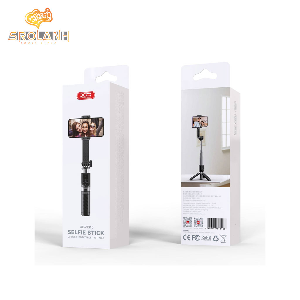 XO SS10 Mini Tripod Stand Bluetooth Selfie Stick 80CM (with Mirror)