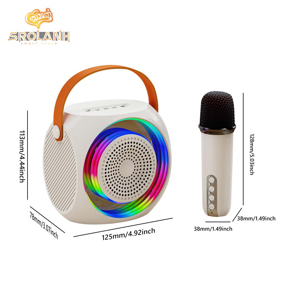 XO F42 Dazzling RGB Bluetooth Karaoke with Microphone