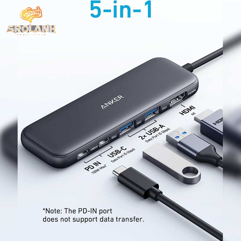 Anker 332 USB-C Hub 5in 1 4K HDMI PD100W