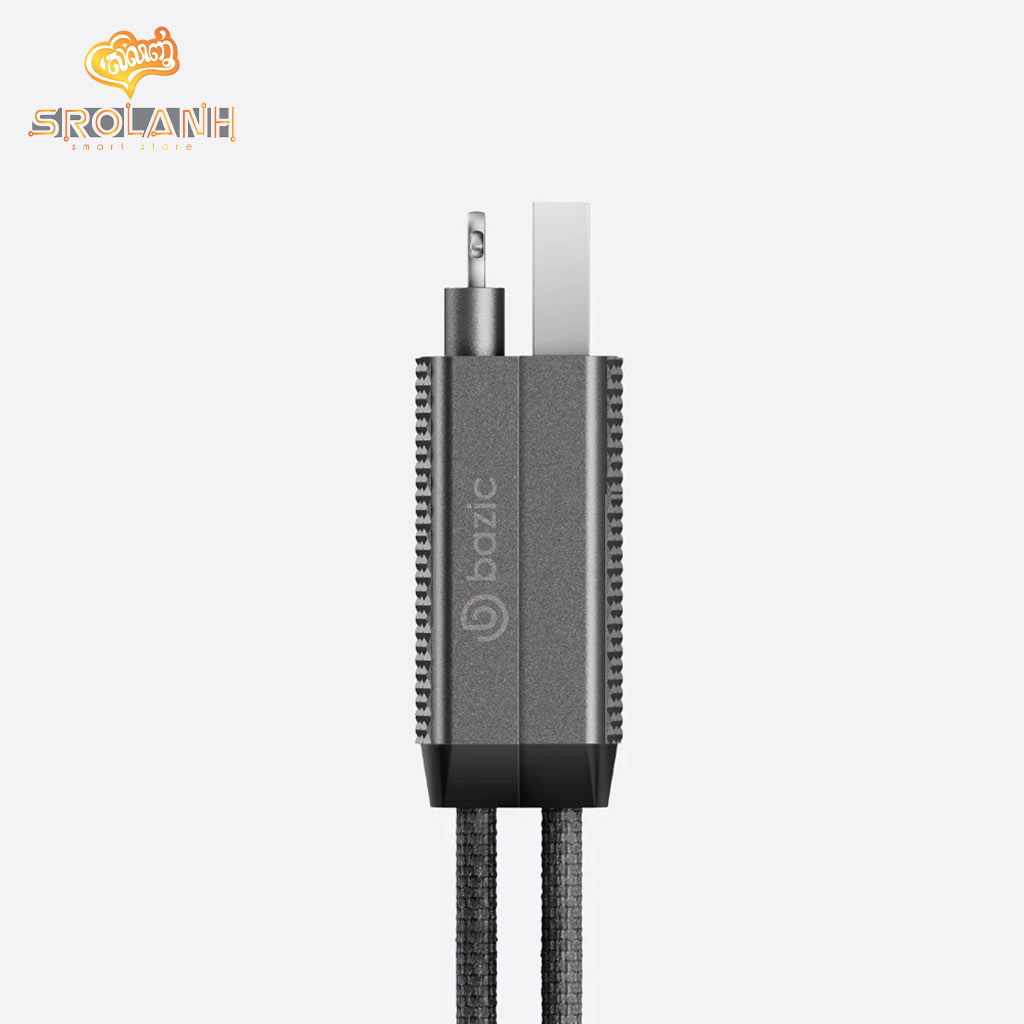 ENERGEA BAZIC Gocharge ALUCABLE 4 in 1, USB A/C input and USB C/Lightning output, PD-15CM