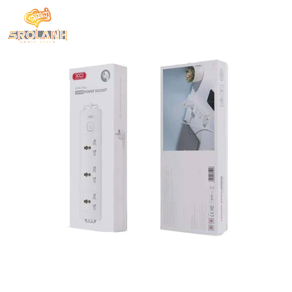 XO WL17 (EU) Long row 3AC Socket with Main Switch