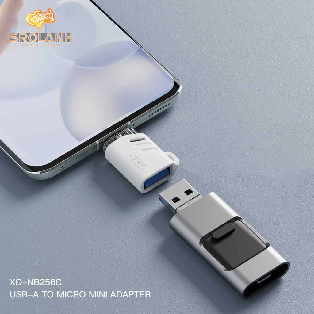 XO USB-A female to Micro OTG adapter (with lanyard) NB256C