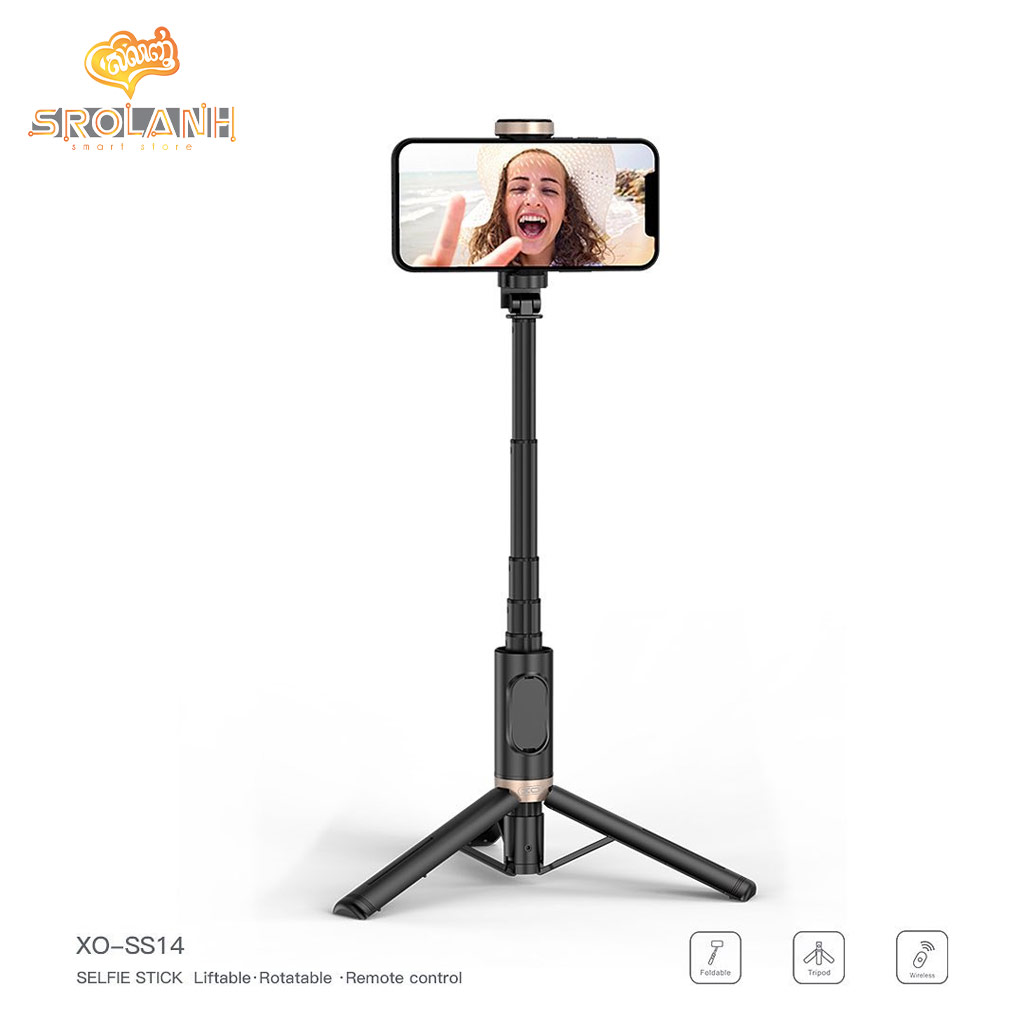 XO-SS14 Bluetooth Selfie Stick Integrated Hidden reinforced tripod  (Aluminium Rod) 72CM