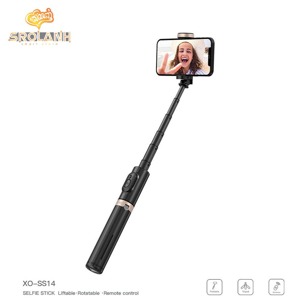 XO-SS14 Bluetooth Selfie Stick Integrated Hidden reinforced tripod  (Aluminium Rod) 72CM
