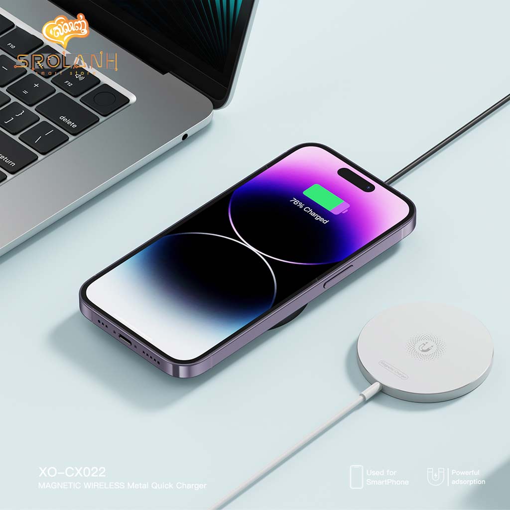 XO CX022 iPhone Magnetic Metal 15W Wireless Charging Line 1.2M