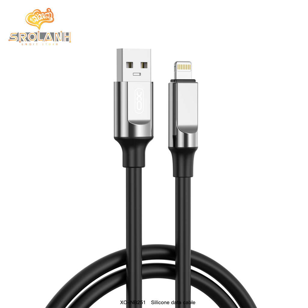 XO NB251 6A Liquid Silicone Rubber Lightning Data Cable 100cm