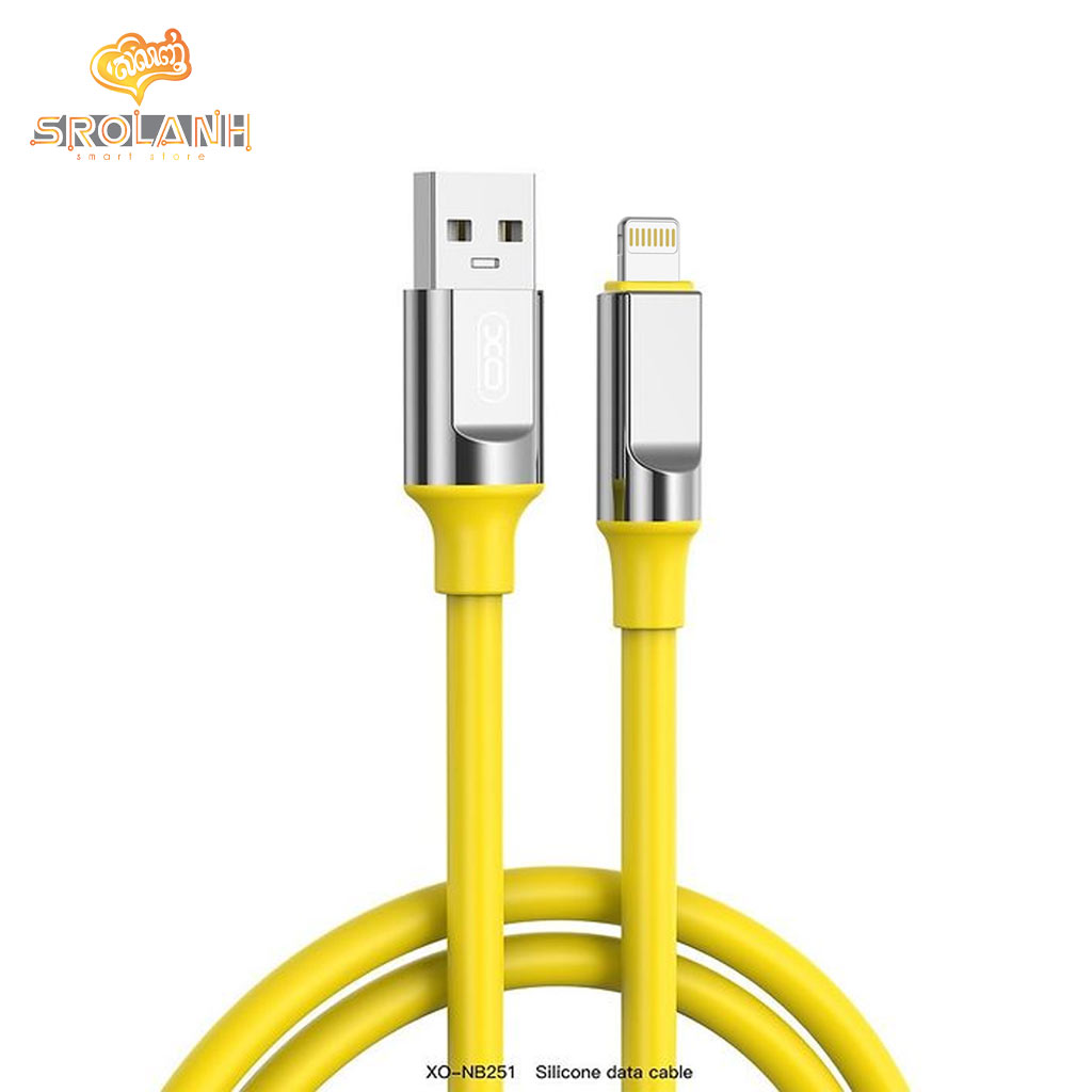 XO NB251 6A Liquid Silicone Rubber Lightning Data Cable 100cm