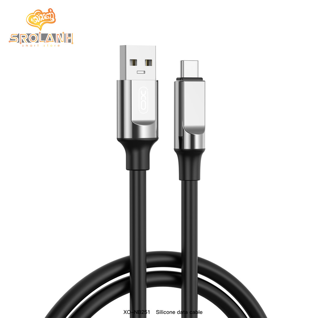 XO NB251 6A Liquid Silicone Rubber Type-c Data Cable 100cm