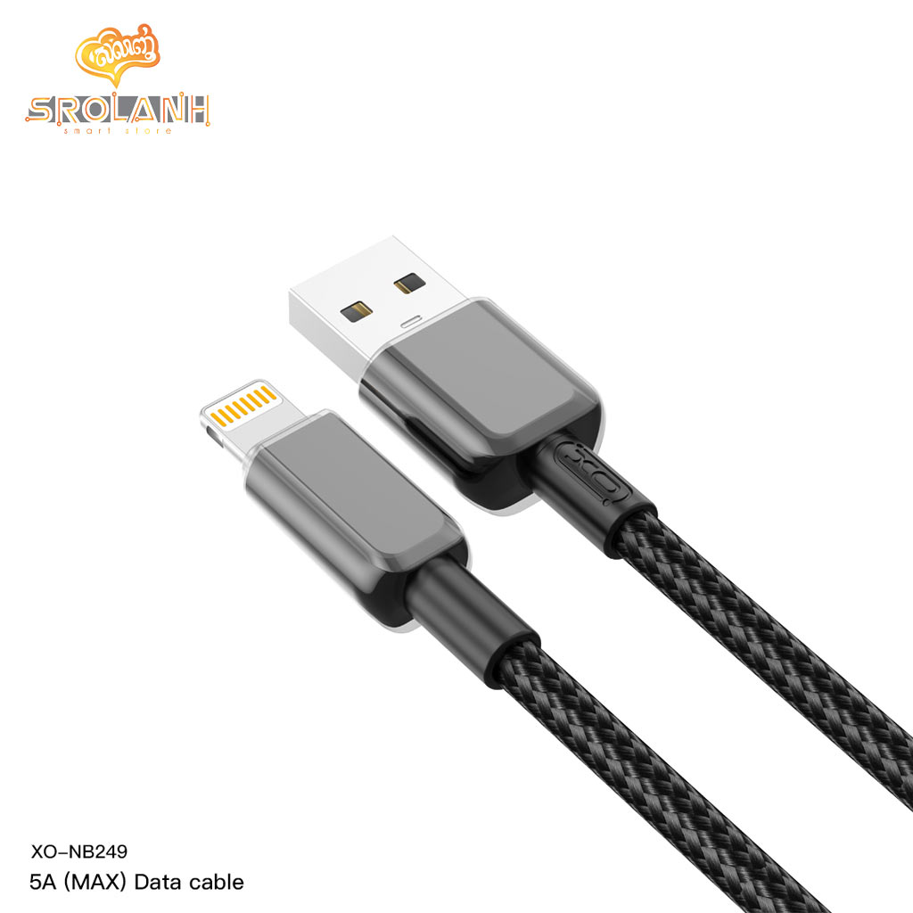 XO NB249 5A PVC Shiny Colorful Lightning Data Cable