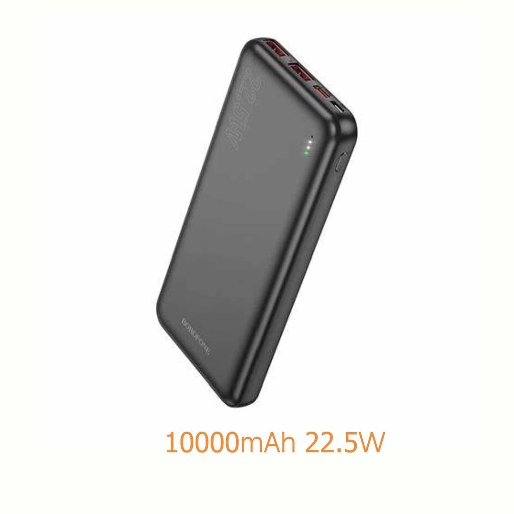 BOROFONE 10000mAh Fully Compatible Fast Charging (USB-C 20W/USB-A 22.5W)+QC3.0 BJ38