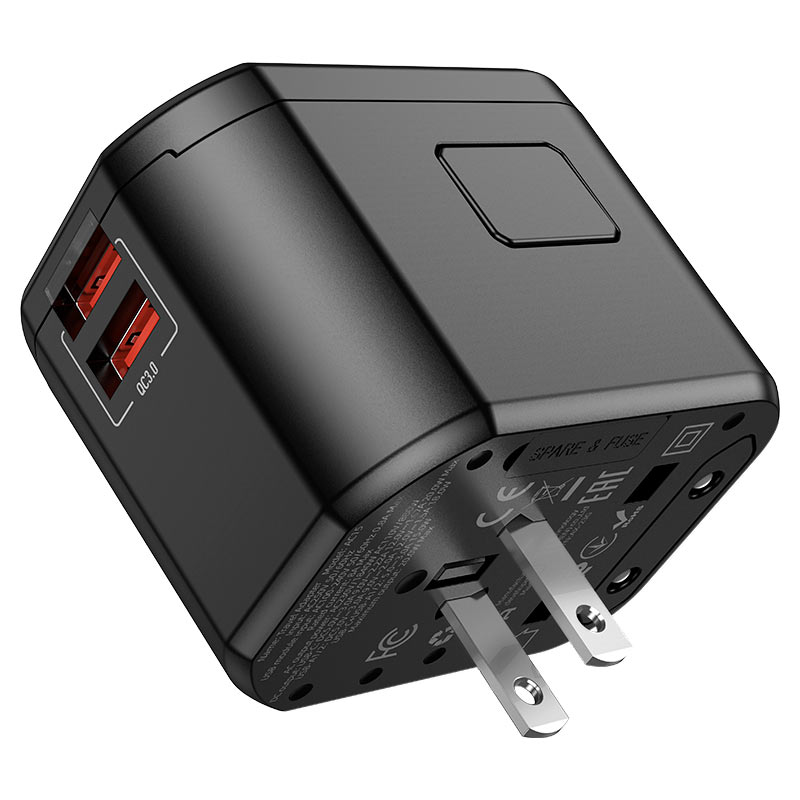 HOCO AC15 Walker Conversion charger PD20W(EU/US/UK/AU), Fast Charging QC3.0