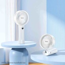 HOCO HX20 Mini Fan 3-level Adjustment Cool Wind Summer Artifact, Rechargeable 1200mAh Battery