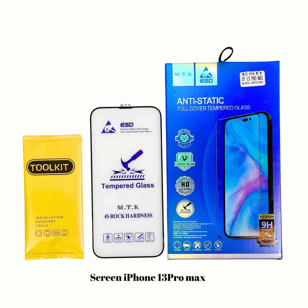 ESD4S  Full stick Anti-Fingerprint, Ultra clearness full cover tempered for iPhone13 Pro MAX