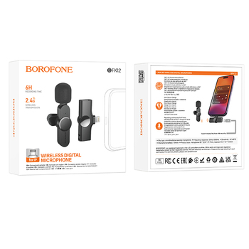 BOROFONE BFK12 Wireless Digital Microphone iP/Type-C for Video Recording
