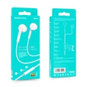 BOROFONE BM63 Melodic, wired universal earphones with mic 3.5mm audio plug, cable 1.2m