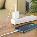 BOROFONE BA57 Easy speed wall charger, US set with cable (USB-C to Lightning)