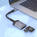 Hoco OTG Card Reader 2 in 1 USB C to SD/TF UA25