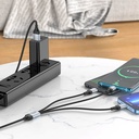 HOCO X102 Fresh 3-in-1 charging data cable(iPhone+Micro+Type-C),1m/3.2ft