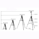 F-3366t Adjustable Aluminum Alloy Tripod with All smart phones, Camera/Camcorder and Go pro