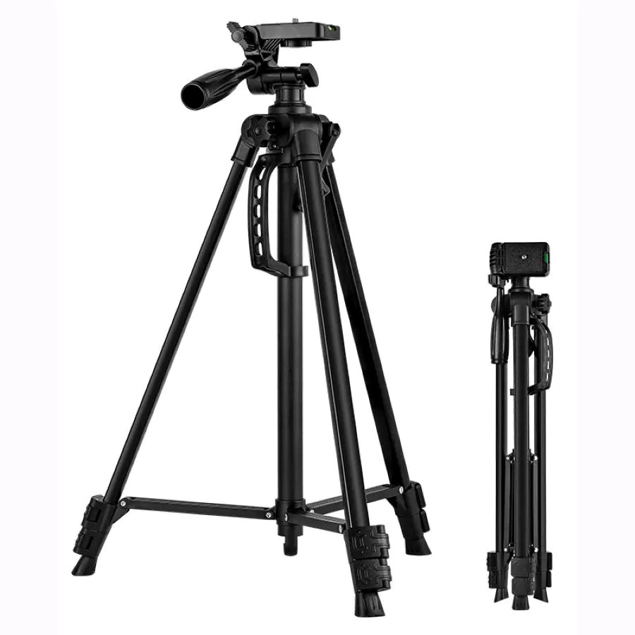 F-3366t Adjustable Aluminum Alloy Tripod with All smart phones, Camera/Camcorder and Go pro