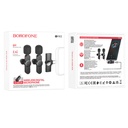 BOROFONE BFK12 Trophy lavailer wireless digital microphone(iP/Type-C)-Black