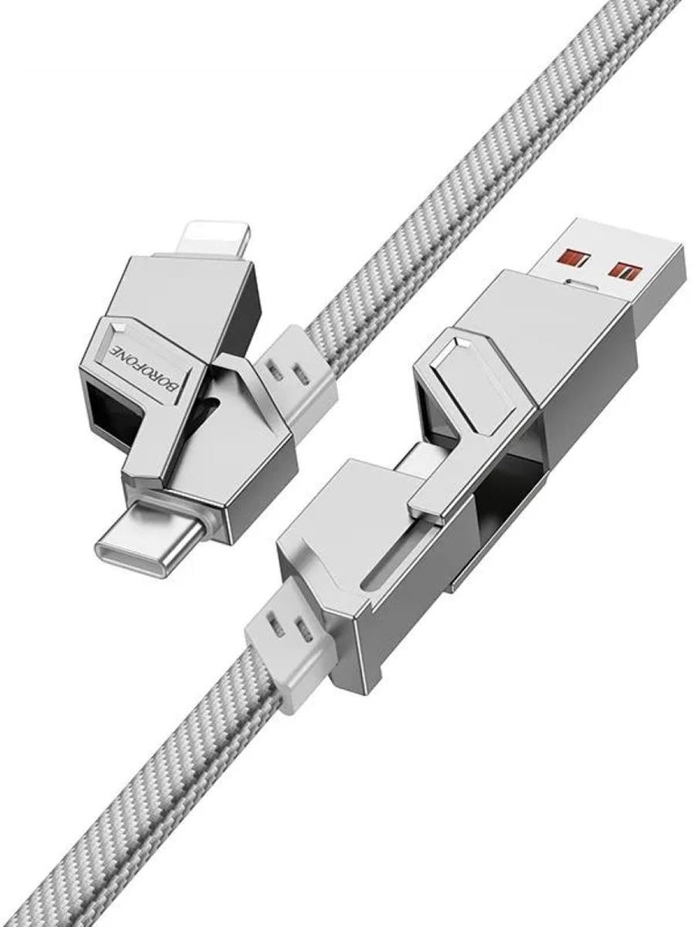BOROFONE BU43 Triumph 4-in-1 charging data cable(USB/Type-C to iPhone/Type-C)