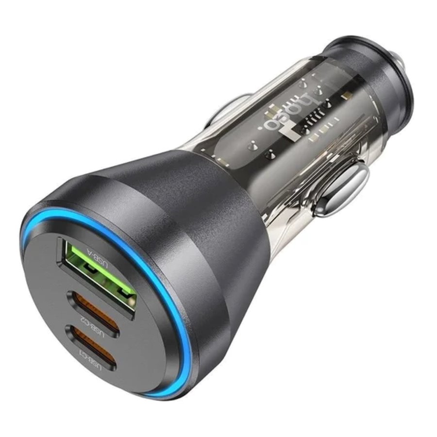 HOCO NZ12D Car charger 2Type-C + 1USB fast charging quick charger 100% authentic PD60W+QC3.0