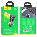 HOCO NZ12D Car charger 2Type-C + 1USB fast charging quick charger 100% authentic PD60W+QC3.0