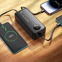 HOCO J132B Sabio 22.5W+PD20W fully compatible power bank with 3 cables(30000mAh) - black