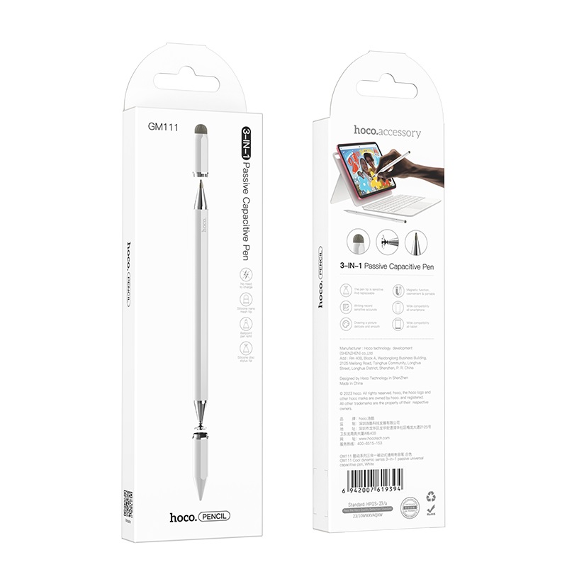 HOCO GM111 Fluent series 3-in-1 Capacitive Pen