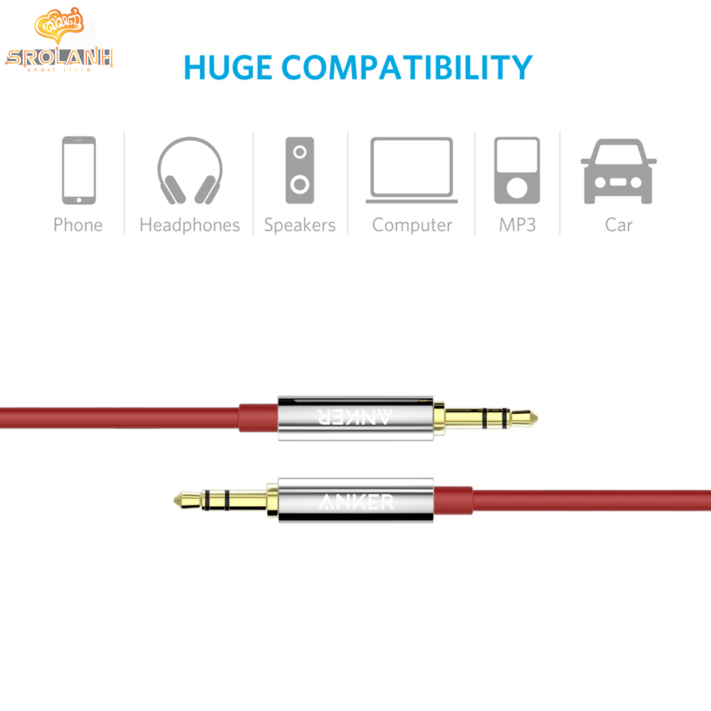 ANKER 3.5mm Male to Male 1.2m Audio Cable
