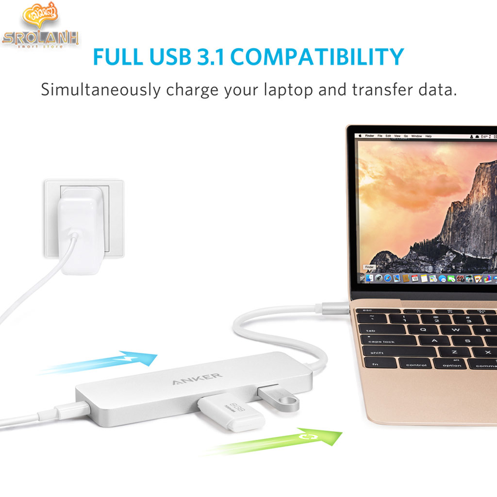 ANKER Premium USB-C Hub With Ethernet Port And Power Delivery