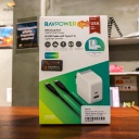 RAVPOWER 18W Dual-Port USB PD Charger with Type-C to Lightning RP-PC116