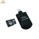 ADAM ELEMENTS iklips Mireader 4k Lightning/Micro USB to MicroSD Card Reader