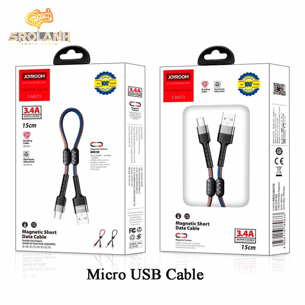 Joyroom S-M372 Portable Magnetic Series Micro short-cable 15CM