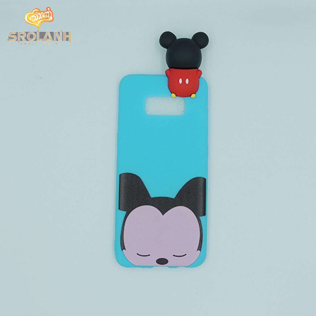 Super shock absorption case black head kitty with no ribbon for S8