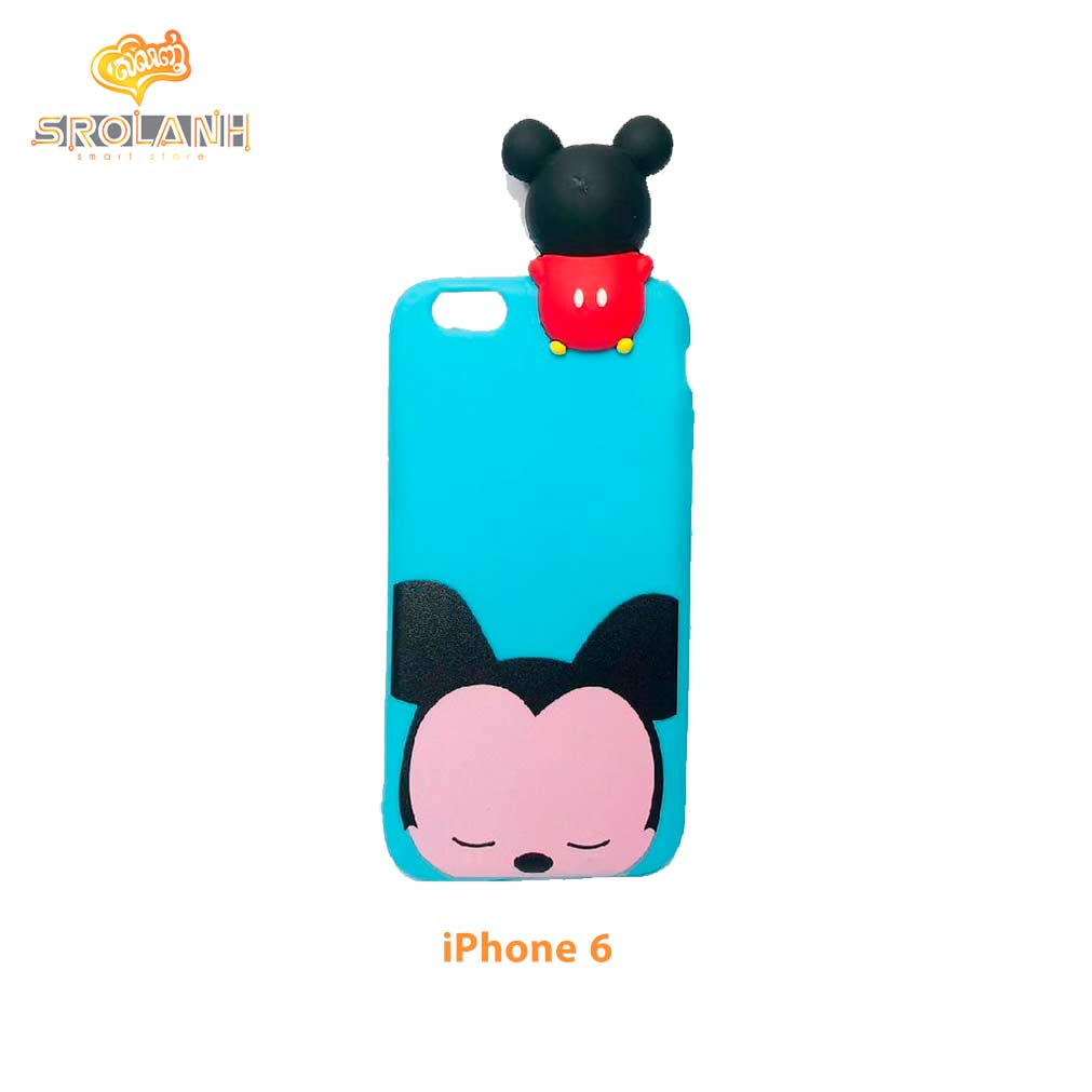 Super shock absorption case black head kitty with no ribbon for iphone 6