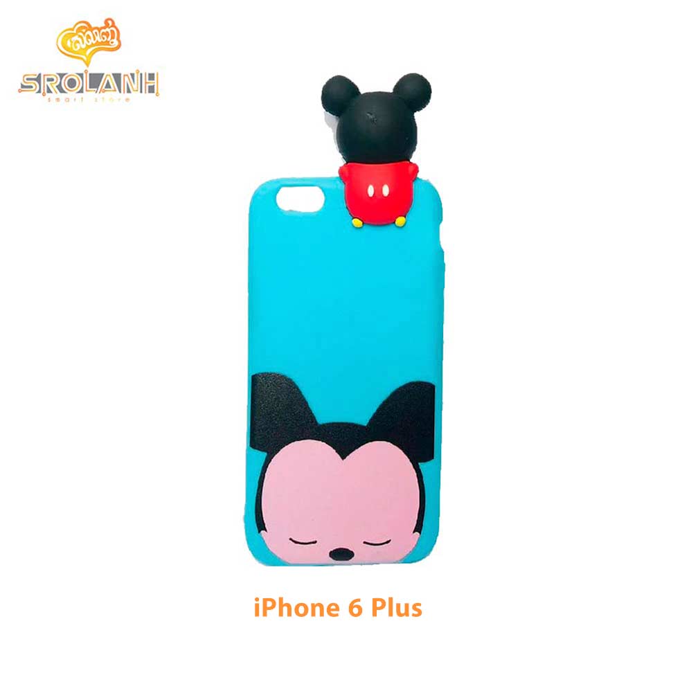 Super shock absorption case black head kitty with no ribbon for iphone 6plus