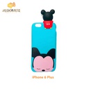 Super shock absorption case black head kitty with no ribbon for iphone 6plus