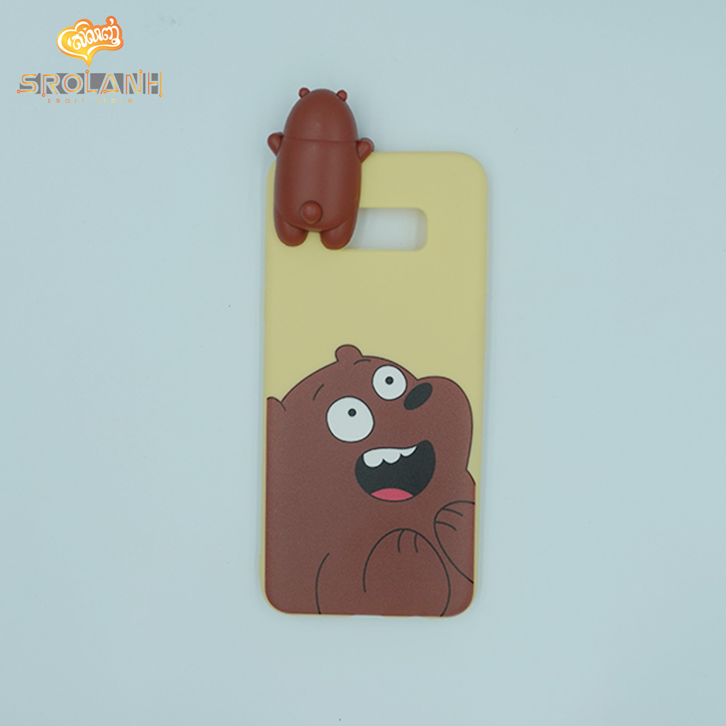 Super shock absorption case brown panda for S8 plus