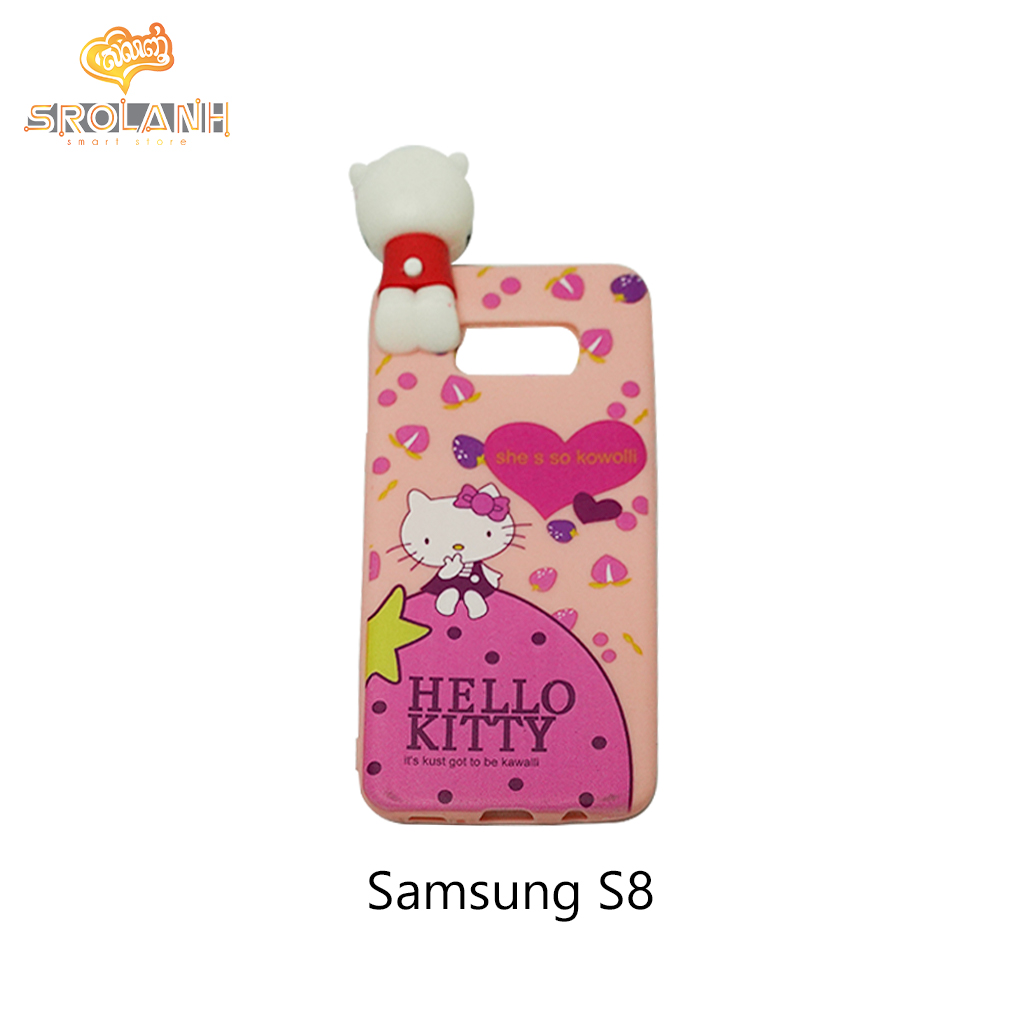 Super shock absorption case hellow kitty with heart S8