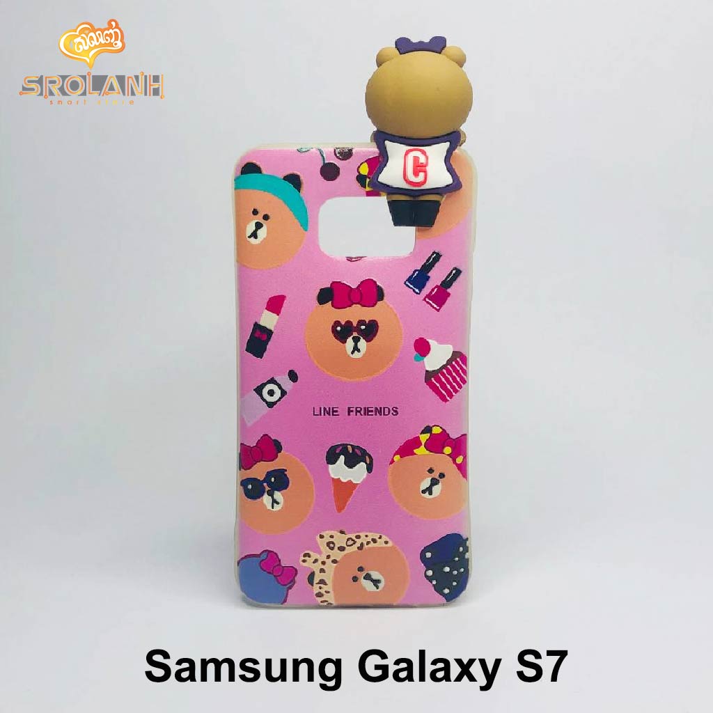 Super shock absorption case line friends for samsung S7