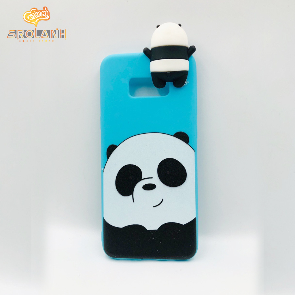 Super shock absorption case white head panda for S8 plus